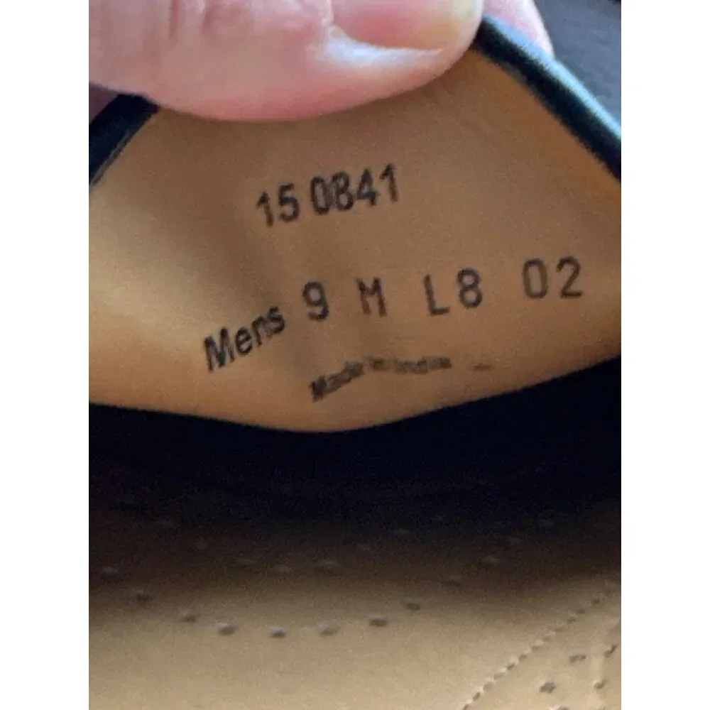 Johnston Murphy‎ Shoes Mens 9 Woven Leather Slip on Black Casual